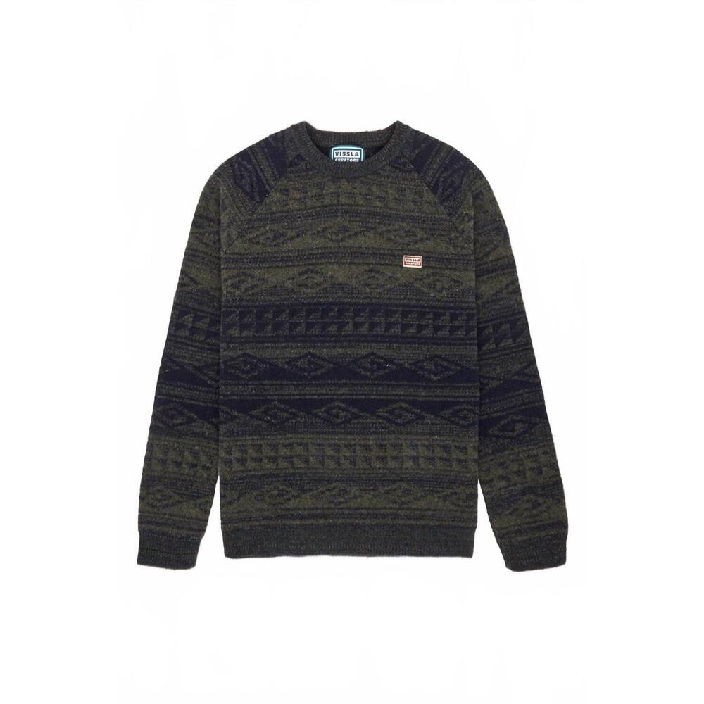 NEW VISSLA men's creators mesa sweater in surplus